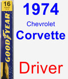 Driver Wiper Blade for 1974 Chevrolet Corvette - Premium