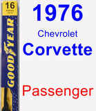 Passenger Wiper Blade for 1976 Chevrolet Corvette - Premium