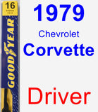 Driver Wiper Blade for 1979 Chevrolet Corvette - Premium