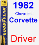 Driver Wiper Blade for 1982 Chevrolet Corvette - Premium