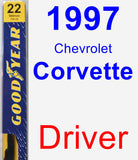 Driver Wiper Blade for 1997 Chevrolet Corvette - Premium