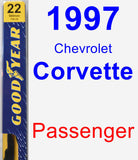 Passenger Wiper Blade for 1997 Chevrolet Corvette - Premium