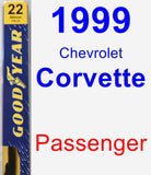 Passenger Wiper Blade for 1999 Chevrolet Corvette - Premium
