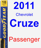 Passenger Wiper Blade for 2011 Chevrolet Cruze - Premium