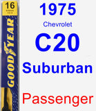 Passenger Wiper Blade for 1975 Chevrolet C20 Suburban - Premium