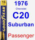 Passenger Wiper Blade for 1976 Chevrolet C20 Suburban - Premium