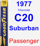 Passenger Wiper Blade for 1977 Chevrolet C20 Suburban - Premium