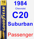 Passenger Wiper Blade for 1984 Chevrolet C20 Suburban - Premium