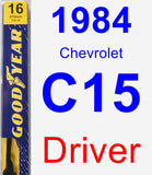 Driver Wiper Blade for 1984 Chevrolet C15 - Premium