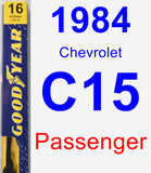 Passenger Wiper Blade for 1984 Chevrolet C15 - Premium