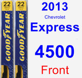 Front Wiper Blade Pack for 2013 Chevrolet Express 4500 - Premium