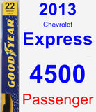 Passenger Wiper Blade for 2013 Chevrolet Express 4500 - Premium