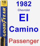 Passenger Wiper Blade for 1982 Chevrolet El Camino - Premium