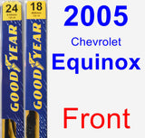 Front Wiper Blade Pack for 2005 Chevrolet Equinox - Premium