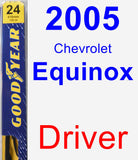 Driver Wiper Blade for 2005 Chevrolet Equinox - Premium