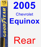 Rear Wiper Blade for 2005 Chevrolet Equinox - Premium