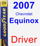 Driver Wiper Blade for 2007 Chevrolet Equinox - Premium