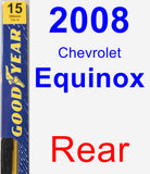 Rear Wiper Blade for 2008 Chevrolet Equinox - Premium