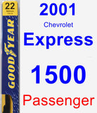 Passenger Wiper Blade for 2001 Chevrolet Express 1500 - Premium