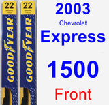 Front Wiper Blade Pack for 2003 Chevrolet Express 1500 - Premium