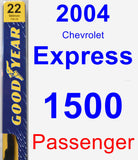 Passenger Wiper Blade for 2004 Chevrolet Express 1500 - Premium