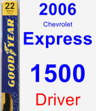 Driver Wiper Blade for 2006 Chevrolet Express 1500 - Premium