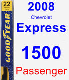 Passenger Wiper Blade for 2008 Chevrolet Express 1500 - Premium