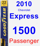 Passenger Wiper Blade for 2010 Chevrolet Express 1500 - Premium