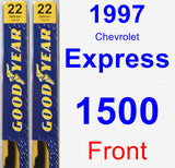 Front Wiper Blade Pack for 1997 Chevrolet Express 1500 - Premium