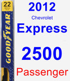 Passenger Wiper Blade for 2012 Chevrolet Express 2500 - Premium