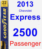 Passenger Wiper Blade for 2013 Chevrolet Express 2500 - Premium