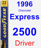 Driver Wiper Blade for 1996 Chevrolet Express 2500 - Premium