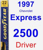 Driver Wiper Blade for 1997 Chevrolet Express 2500 - Premium