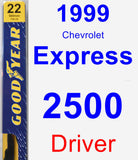 Driver Wiper Blade for 1999 Chevrolet Express 2500 - Premium