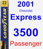 Passenger Wiper Blade for 2001 Chevrolet Express 3500 - Premium