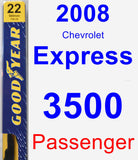 Passenger Wiper Blade for 2008 Chevrolet Express 3500 - Premium