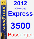 Passenger Wiper Blade for 2012 Chevrolet Express 3500 - Premium