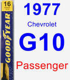 Passenger Wiper Blade for 1977 Chevrolet G10 - Premium