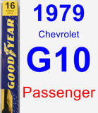 Passenger Wiper Blade for 1979 Chevrolet G10 - Premium