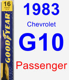 Passenger Wiper Blade for 1983 Chevrolet G10 - Premium