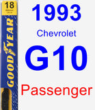 Passenger Wiper Blade for 1993 Chevrolet G10 - Premium