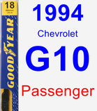 Passenger Wiper Blade for 1994 Chevrolet G10 - Premium