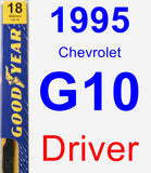 Driver Wiper Blade for 1995 Chevrolet G10 - Premium