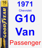 Passenger Wiper Blade for 1971 Chevrolet G10 Van - Premium