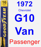 Passenger Wiper Blade for 1972 Chevrolet G10 Van - Premium