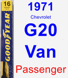 Passenger Wiper Blade for 1971 Chevrolet G20 Van - Premium