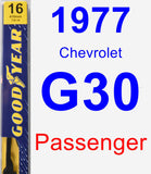 Passenger Wiper Blade for 1977 Chevrolet G30 - Premium