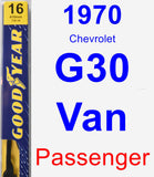 Passenger Wiper Blade for 1970 Chevrolet G30 Van - Premium