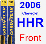 Front Wiper Blade Pack for 2006 Chevrolet HHR - Premium