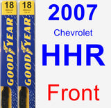 Front Wiper Blade Pack for 2007 Chevrolet HHR - Premium